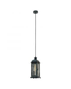 Grön retro fönsterlampa metall, Abderrahman