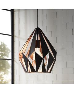 Svart design fönsterlampa metall, Acri
