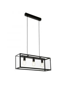 Svart industri fönsterlampa stål, Yagmur