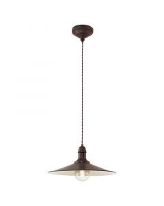 Brun klassisk fönsterlampa stål, Jalysha
