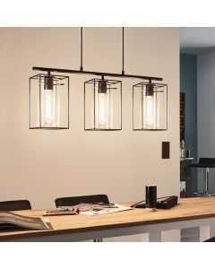 Svart industri fönsterlampa glas, Aprica