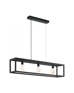 Svart industri fönsterlampa metall, Jaxx