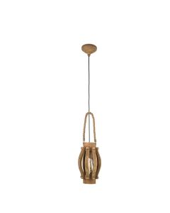 Trä fönsterlampa brun, Adriano