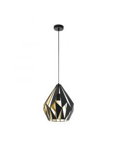 Svart modern fönsterlampa metall, Acri
