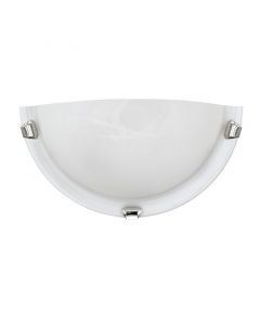 Krom vägglampa glas, Alcor