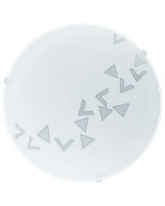Vit plafond glas, Bada