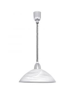 Vit klassisk fönsterlampa glas, Brandon