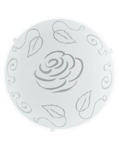 Vit plafond glas, Bada