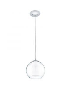 Krom design fönsterlampa glas, Silvijn
