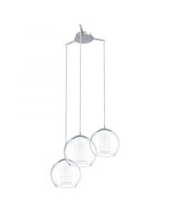 Krom design fönsterlampa glas, Silvijn