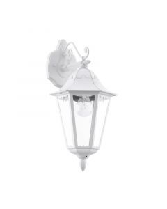 Vit klassisk utelampa aluminium, Leanna, IP44