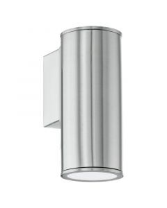 Silver modern utelampa rostfritt stål, Marlies, IP44