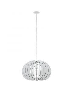Vit rustik fönsterlampa trä, Bergama