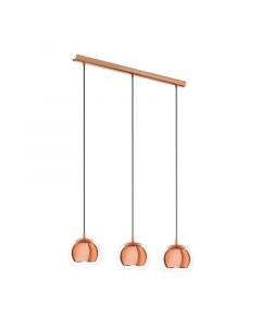 Koppar design fönsterlampa glas, Iroma