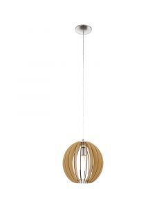 Rustik fönsterlampa trä, Bergama