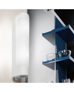 Vit spegelbelysning glas, Amrita, med brytare