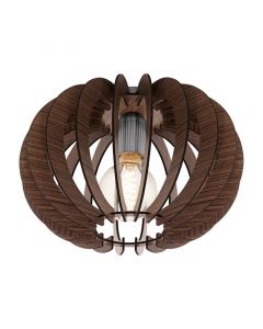 Brun design taklampa trä, Kiran