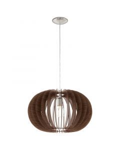 Brun rustik fönsterlampa trä, Kiran