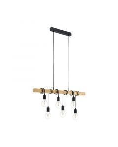 Trä fönsterlampa svart, Anton