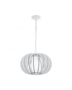 Vit rustik fönsterlampa trä, Kiran