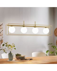 Beige klassisk fönsterlampa stål, Yorick