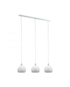 Vit modern fönsterlampa stål, Silva