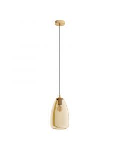 Bärnstensfärgad design fönsterlampa glas, Fredericus