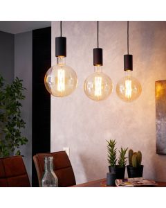 Svart fönsterlampa stål, Samed
