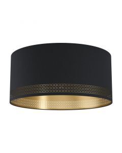 Svart modern plafond stål, Niko
