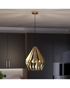Guld industri fönsterlampa aluminium, Acri