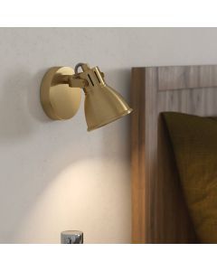 Guld industri väggspotlight aluminium, Tinke