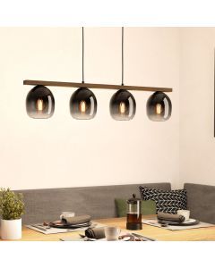 Brun design fönsterlampa aluminium, Frida