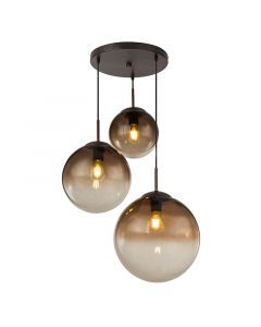 Bärnstensfärgad design fönsterlampa glas, Novia