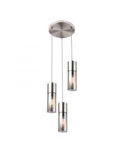 Nickel design fönsterlampa glas, Xena