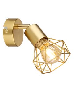 Guld industri väggspotlight metall, Oebele