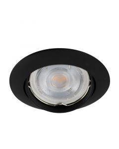 Aluminium infälld spotlight svart, Ipsi
