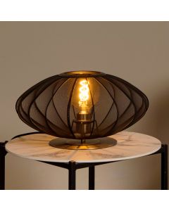 Svart bordslampa modern, Corina, med brytare