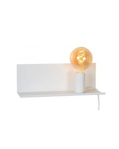 Vit vägglampa modern, Sebo, med brytare