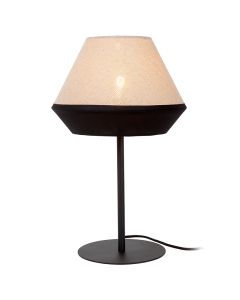 Beige bordslampa modern, Kala, med brytare