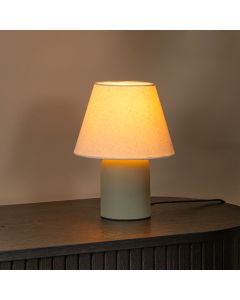 Keramik bordslampa grön, Macia, med brytare