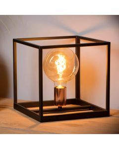 Svart bordslampa modern, Arthur, med brytare
