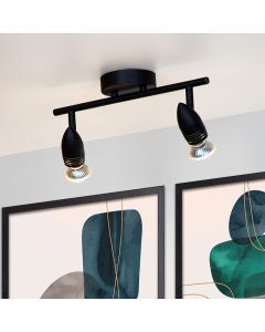 Svart spotlight tak modern, Caro