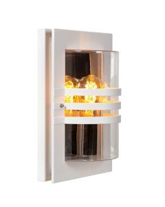 Vit utelampa modern, Privas, IP44