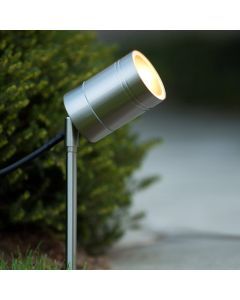 Krom trädgårdsspotlight modern, Arne, IP44