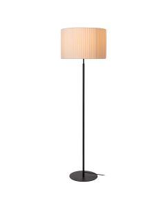 Vit golvlampa modern, Fold, med brytare