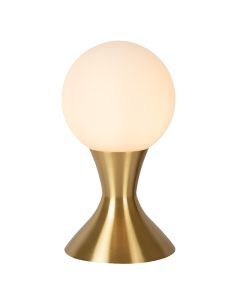 Guld bordslampa modern, Moya, med brytare