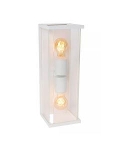 Vit utelampa modern, Claire, IP54
