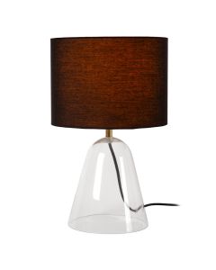 Svart bordslampa modern, Campana, med brytare