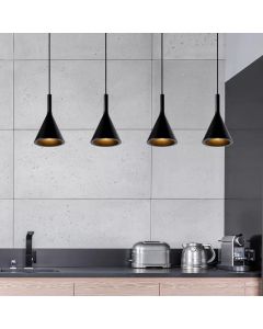 Betong fönsterlampa svart, Gipsy
