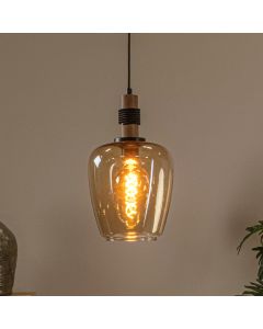 Bärnstensfärgad fönsterlampa retro, Ilona